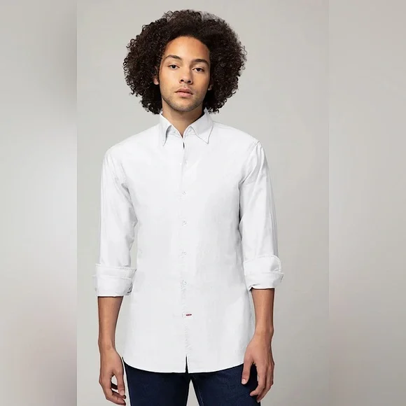 daniel cremieux pima cotton dress shirts Daniel Cremieux | Shirts | Daniel Cremieux Solid White Herringbone Dress  Shirt 736